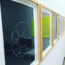 30x40 cm, wood/ glas framed