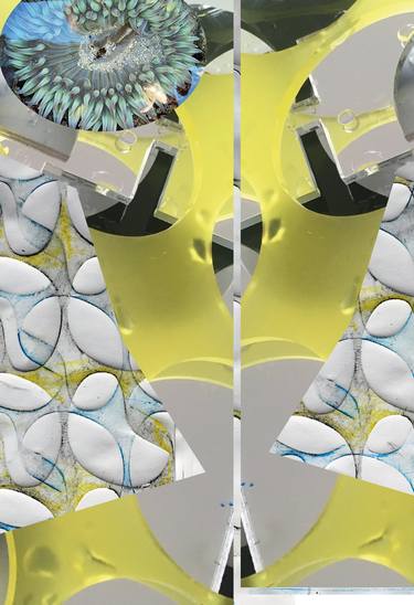 Original Artificial Intelligence Abstract Collage by Gabriele Walter