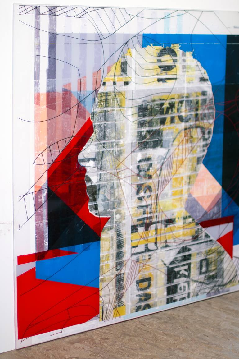 Original Abstract Science/Technology Painting by Gabriele Walter