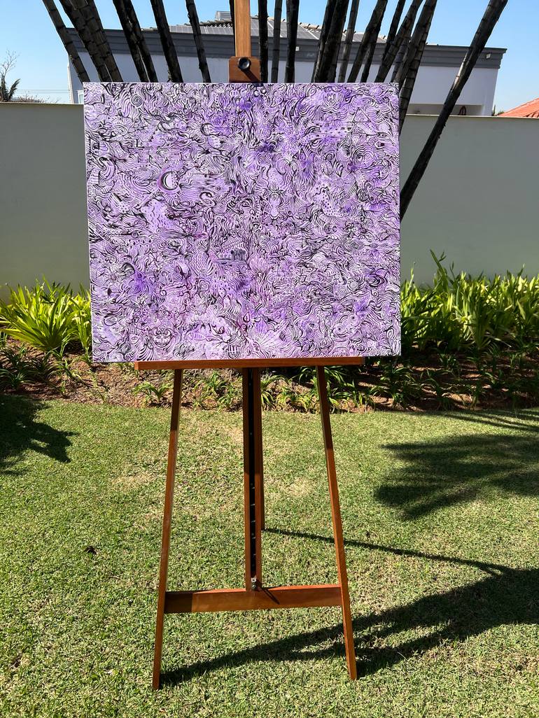 Original Illustration Abstract Painting by Mirela Fioresy