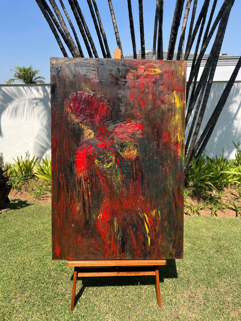 Original Abstract Expressionism Nude Painting by Mirela Fioresy