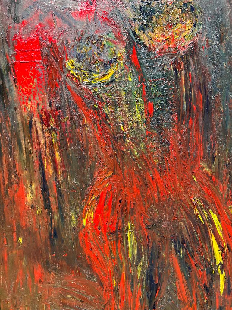 Original Abstract Expressionism Nude Painting by Mirela Fioresy