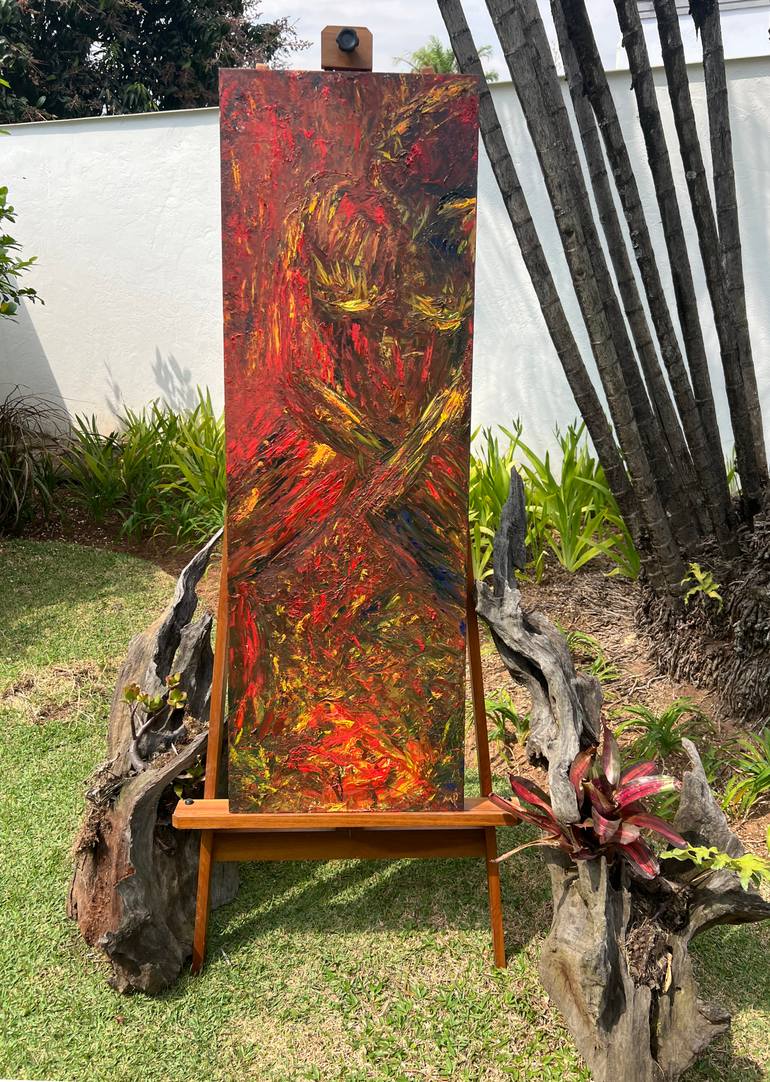 Original Abstract Expressionism Nude Painting by Mirela Fioresy