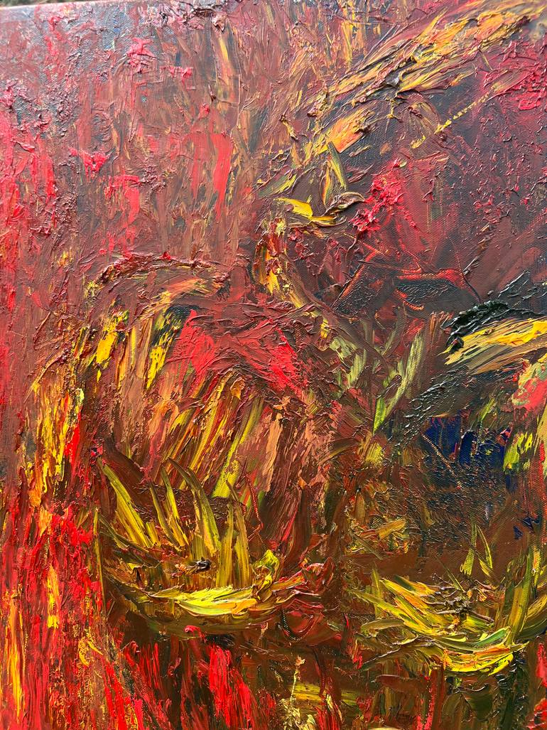 Original Abstract Expressionism Nude Painting by Mirela Fioresy