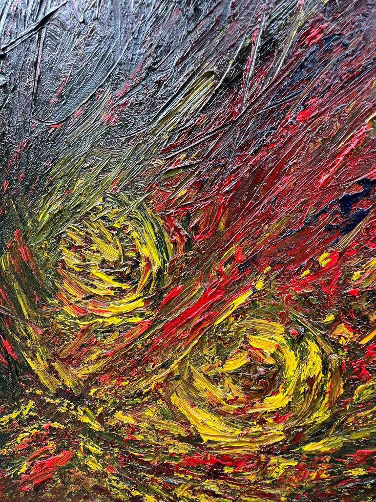 Original Abstract Expressionism Body Painting by Mirela Fioresy