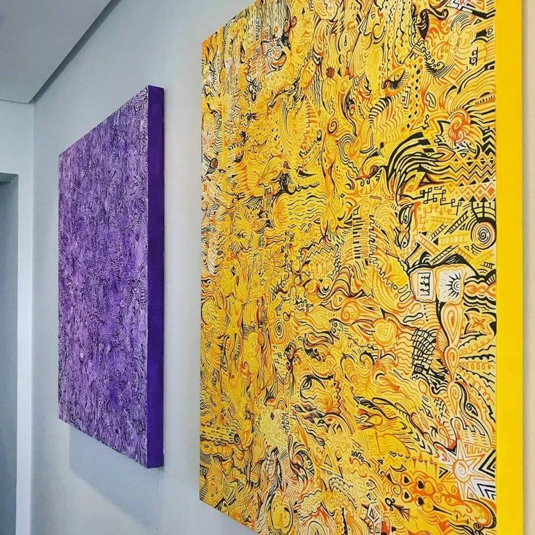 Original Conceptual Abstract Painting by Mirela Fioresy