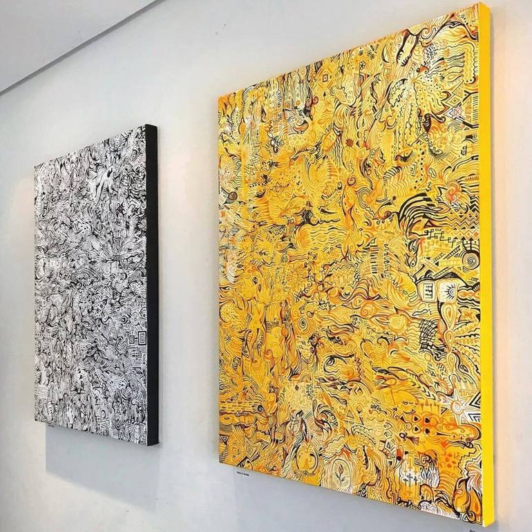 Original Conceptual Abstract Painting by Mirela Fioresy