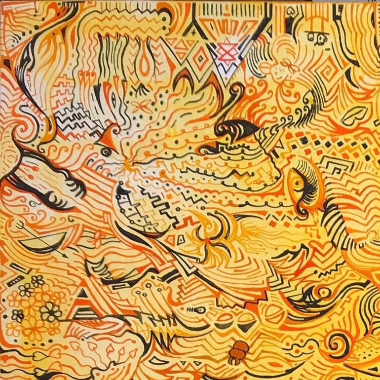 Original Conceptual Abstract Painting by Mirela Fioresy