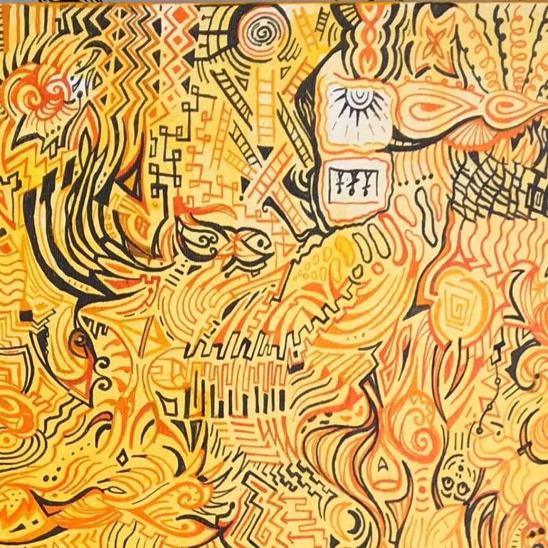 Original Conceptual Abstract Painting by Mirela Fioresy