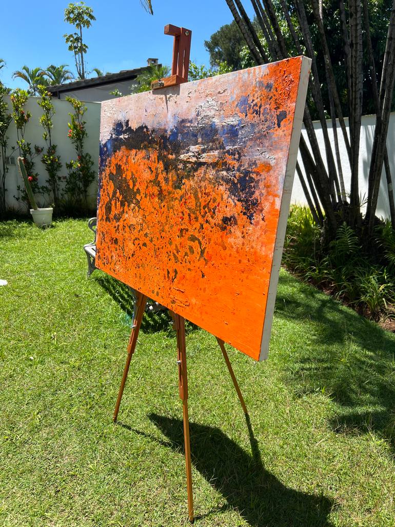 Original Abstract Expressionism Abstract Painting by Mirela Fioresy