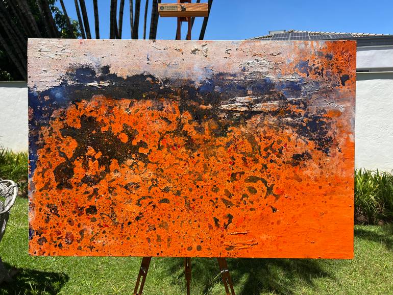 Original Abstract Expressionism Abstract Painting by Mirela Fioresy