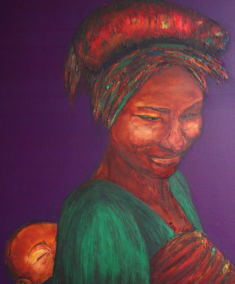 Original Documentary People Painting by Mirela Fioresy