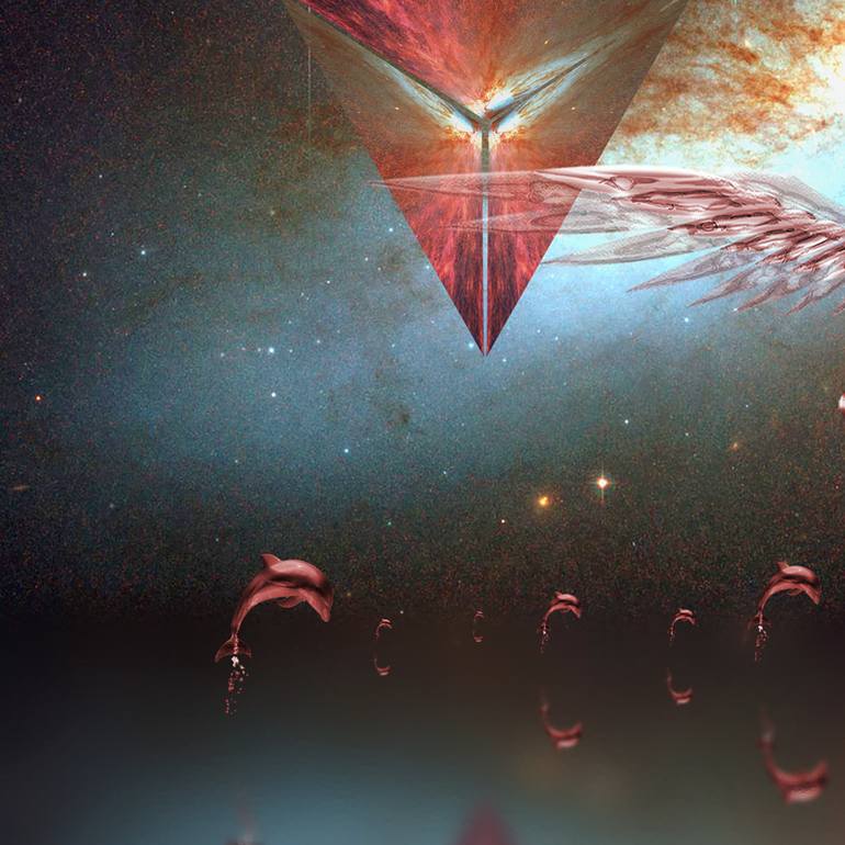 Original Modern Outer Space Digital by Jason Lincoln Jeffers
