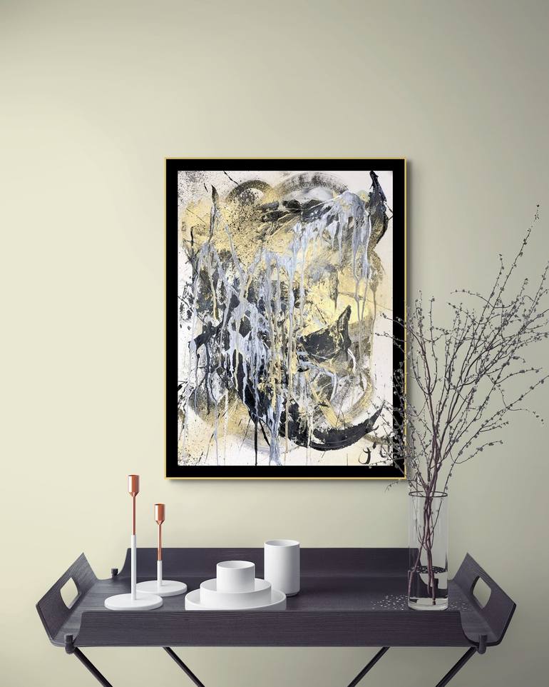 Original Abstract Expressionism Abstract Mixed Media by Jason Lincoln Jeffers