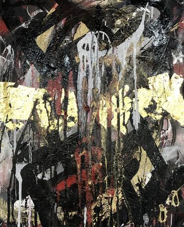 Original Abstract Expressionism Abstract Mixed Media by Jason Lincoln Jeffers