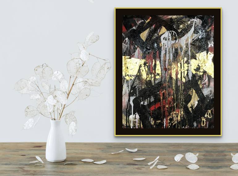 Original Abstract Expressionism Abstract Mixed Media by Jason Lincoln Jeffers