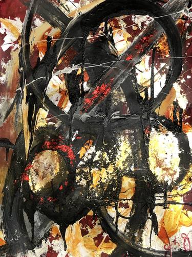 Original Abstract Expressionism Abstract Mixed Media by Jason Lincoln Jeffers