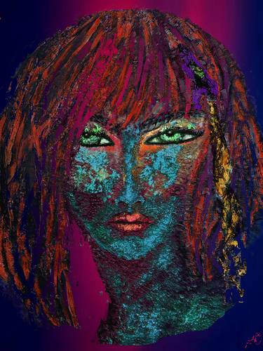 Original Abstract Expressionism Women Digital by Jason Lincoln Jeffers