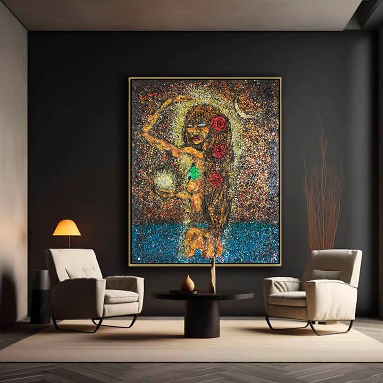 Original Abstract Women Mixed Media by Jason Lincoln Jeffers