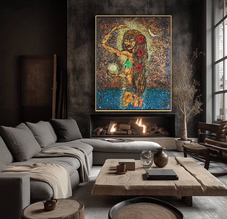 Original Abstract Women Mixed Media by Jason Lincoln Jeffers