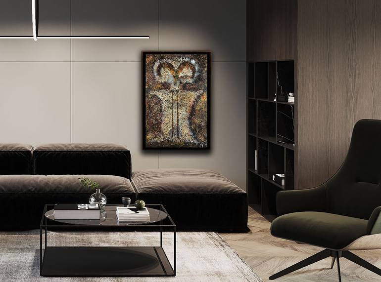 Original Algorithmic Abstract Mixed Media by Jason Lincoln Jeffers