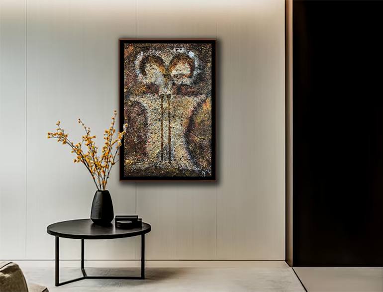 Original Algorithmic Abstract Mixed Media by Jason Lincoln Jeffers