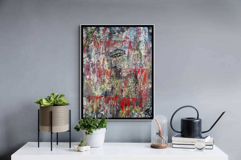 Original Abstract Portrait Painting by Jason Lincoln Jeffers