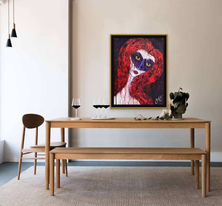 Original Abstract Portrait Painting by Jason Lincoln Jeffers