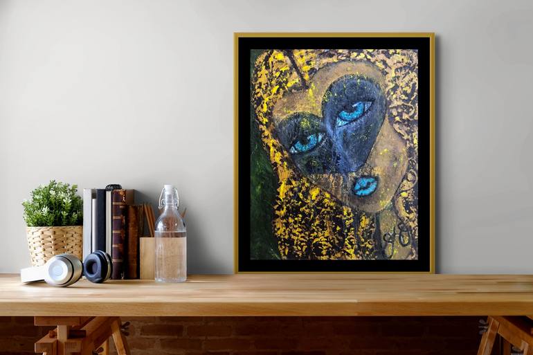 Original Abstract Portrait Painting by Jason Lincoln Jeffers