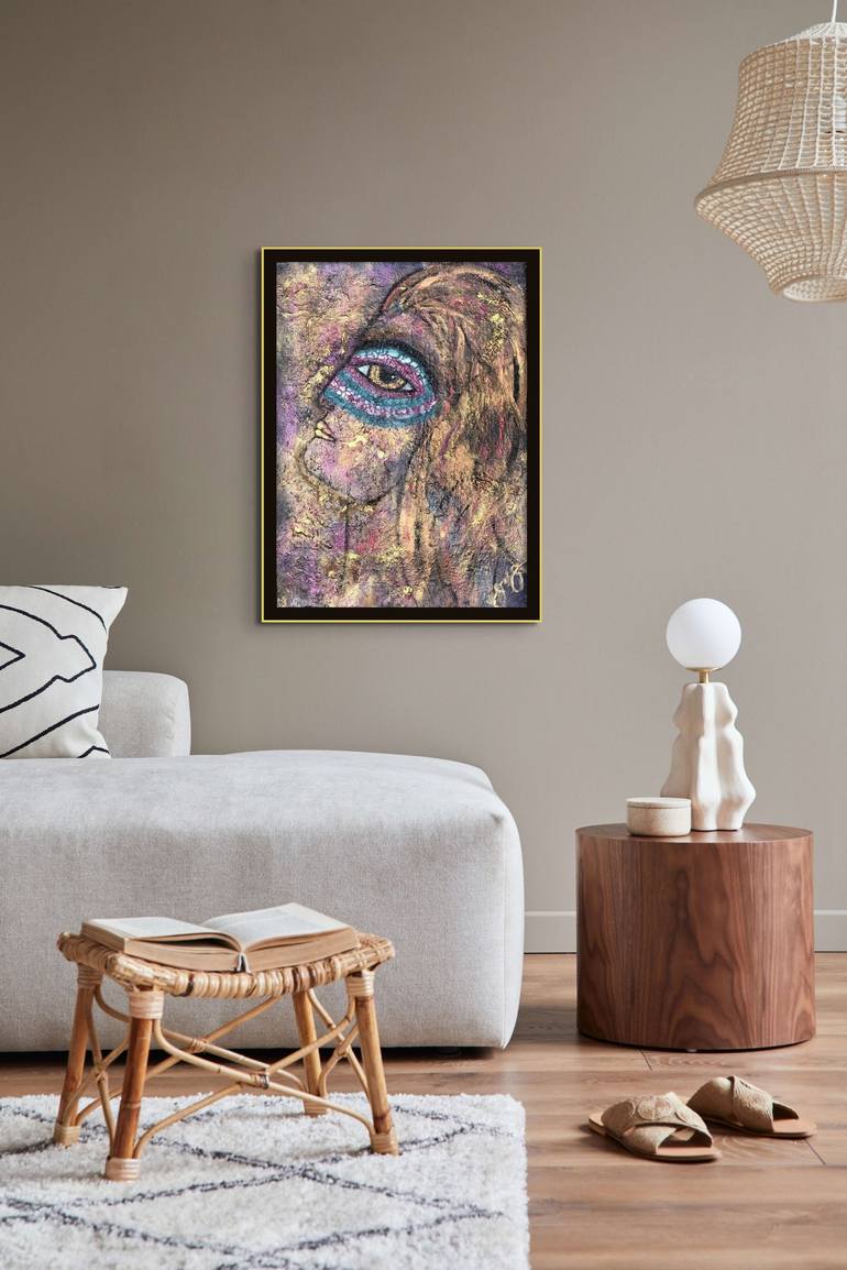 Original Abstract Portrait Painting by Jason Lincoln Jeffers