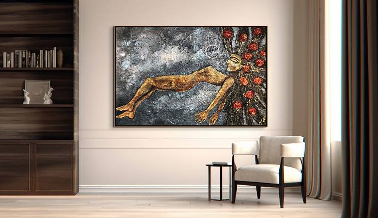 Original Abstract Expressionism Women Painting by Jason Lincoln Jeffers