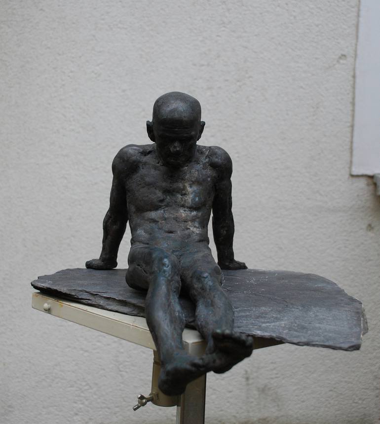 Original Men Sculpture by Mirian Gomeli