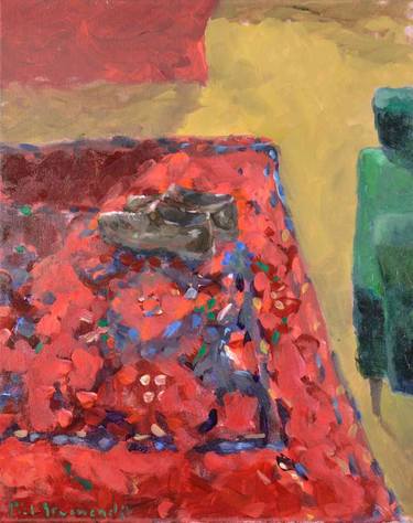 Saatchi Art Artist Piet Groenendijk; Paintings, “shoes on rug ” #art
