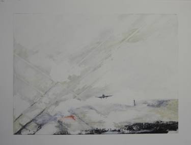 Print of Conceptual Airplane Paintings by marie rioux