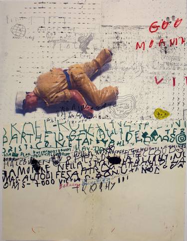 Original Contemporary Language Mixed Media by Massimo Nota
