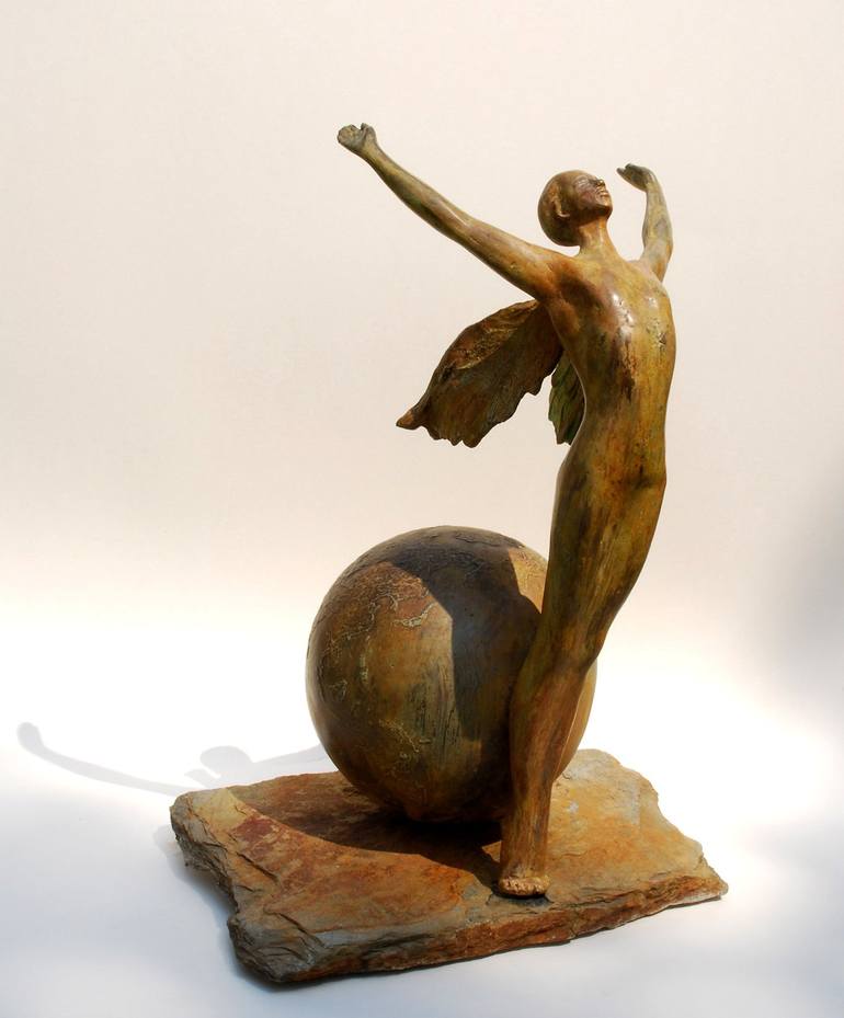 Original Figurative Classical mythology Sculpture by Uri Dushy