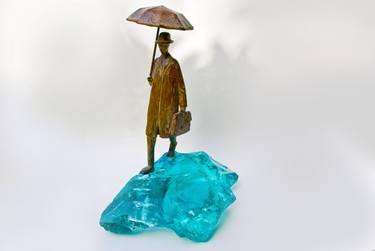 Original Modern People Sculpture by Uri Dushy