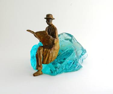 Original Modern People Sculpture by Uri Dushy