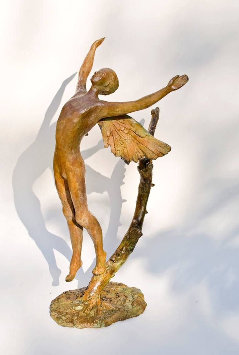 Original Figurative Religious Sculpture by Uri Dushy