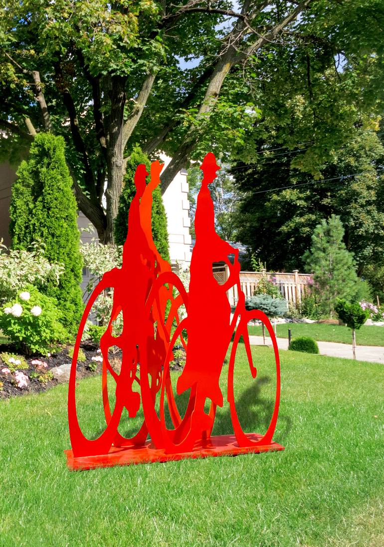 Original Pop Art Bicycle Sculpture by Uri Dushy