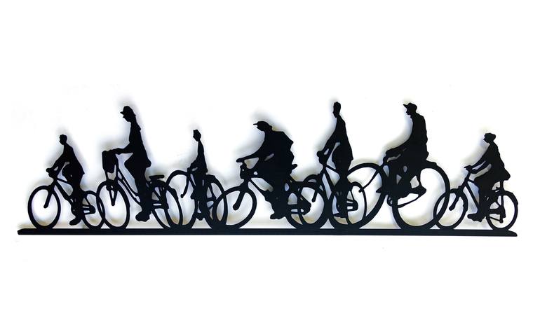 Original Figurative Bicycle Sculpture by Uri Dushy