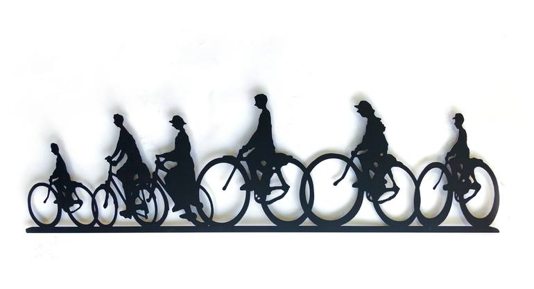 Original Documentary Bicycle Sculpture by Uri Dushy