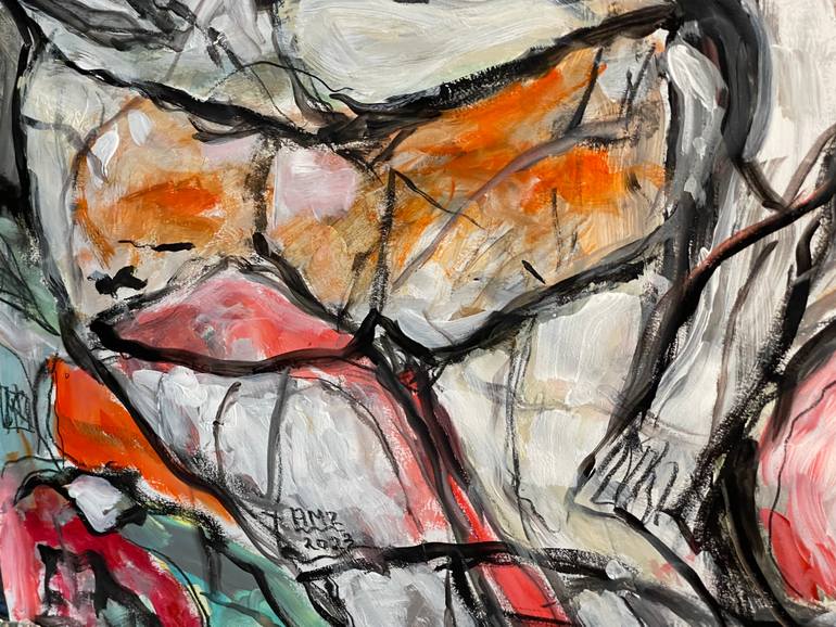 Original Abstract Fantasy Painting by Alfredo Machado Zingg