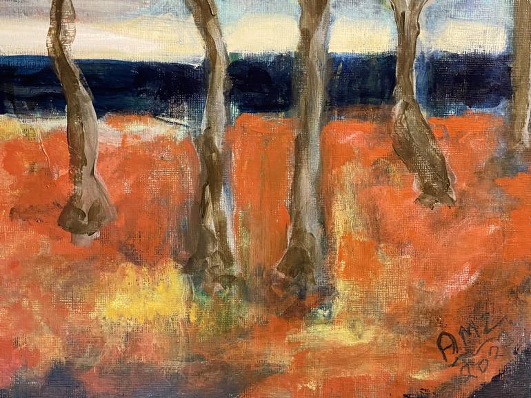 Original Abstract Expressionism Landscape Painting by Alfredo Machado Zingg