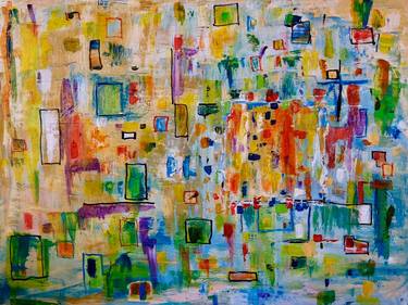 Original Abstract Expressionism Fantasy Paintings by Alfredo Machado Zingg