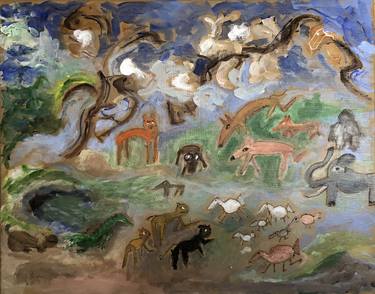 Original Abstract Expressionism Animal Paintings by Alfredo Machado Zingg