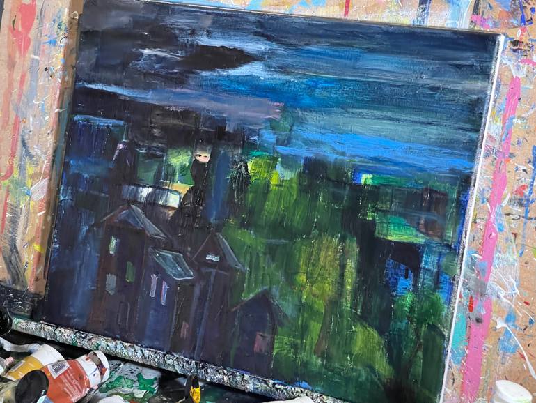 Original Expressionism Landscape Painting by Alfredo Machado Zingg