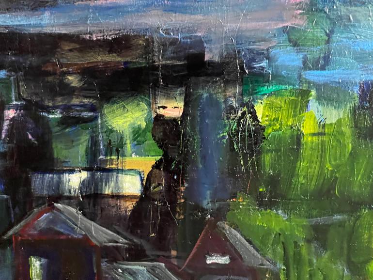 Original Expressionism Landscape Painting by Alfredo Machado Zingg