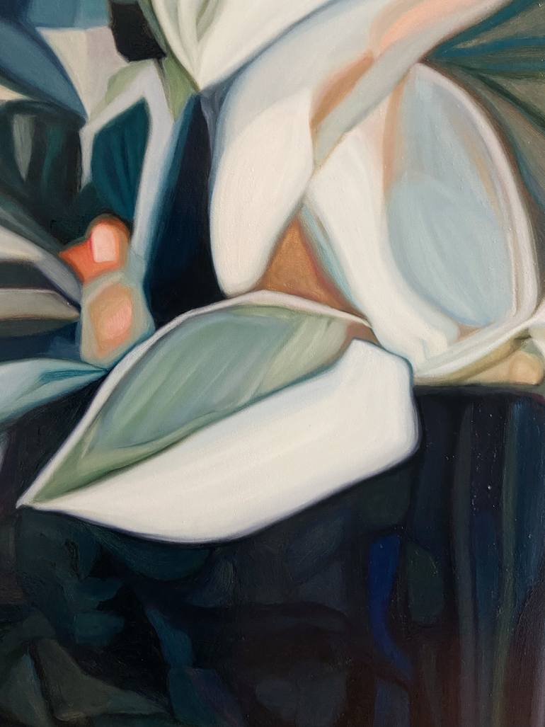 Original Contemporary Floral Painting by Nathalie Maquet