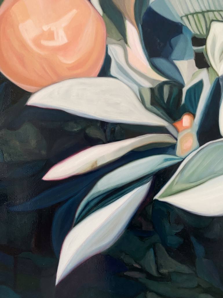 Original Contemporary Floral Painting by Nathalie Maquet